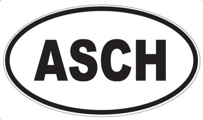 ASCH - Oval Magnet