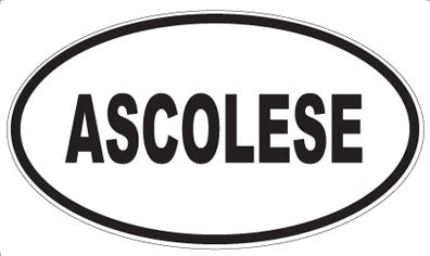 ASCOLESE - Oval Magnet