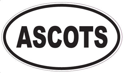 ASCOTS - Oval Sticker