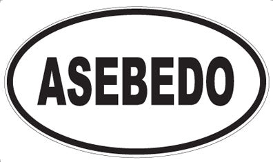 ASEBEDO - Oval Magnet
