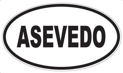 ASEVEDO - Oval Magnet