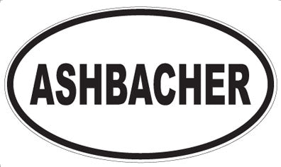 ASHBACHER - Oval Magnet