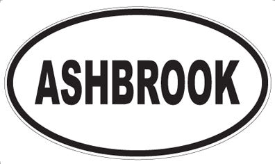 ASHBROOK - Oval Magnet