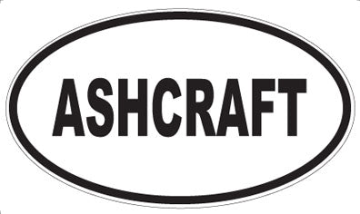 ASHCRAFT - Oval Magnet