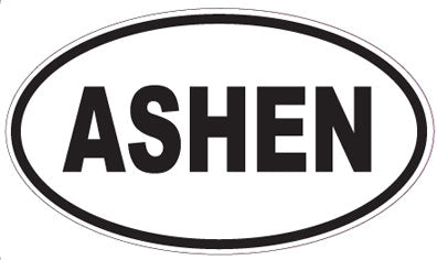 ASHEN - Oval Sticker