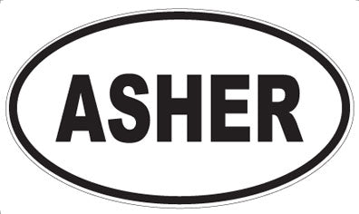 ASHER - Oval Magnet