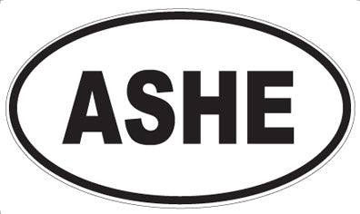 ASHE - Oval Magnet