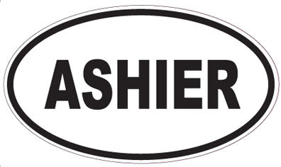 ASHIER - Oval Sticker