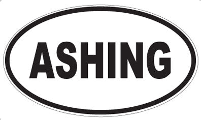 ASHING - Oval Magnet