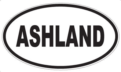 ASHLAND - Oval Magnet