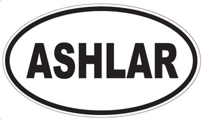 ASHLAR - Oval Sticker