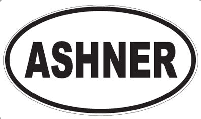 ASHNER - Oval Magnet