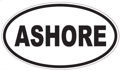 ASHORE - Oval Sticker
