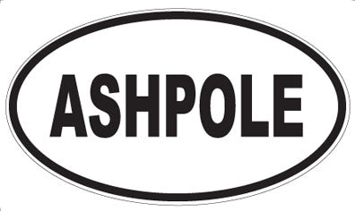 ASHPOLE - Oval Magnet