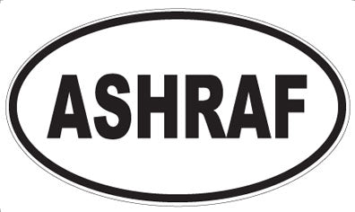 ASHRAF - Oval Magnet