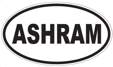 ASHRAM - Oval Sticker