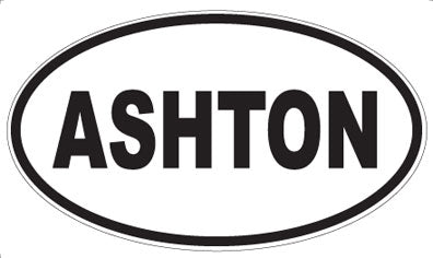 ASHTON - Oval Magnet