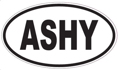 ASHY - Oval Sticker