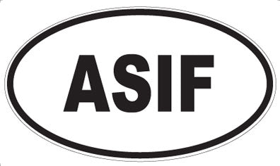 ASIF - Oval Magnet