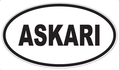 ASKARI - Oval Magnet