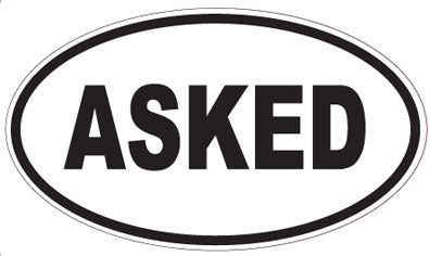 ASKED - Oval Magnet