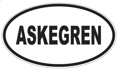 ASKEGREN - Oval Magnet