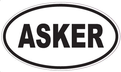 ASKER - Oval Sticker