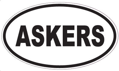 ASKERS - Oval Sticker