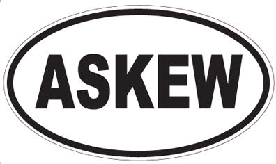 ASKEW - Oval Magnet