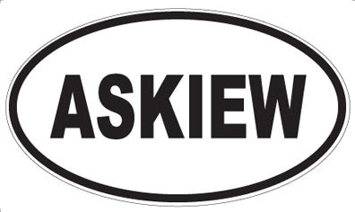 ASKIEW - Oval Magnet