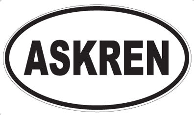 ASKREN - Oval Magnet