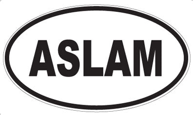 ASLAM - Oval Magnet