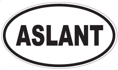 ASLANT - Oval Sticker