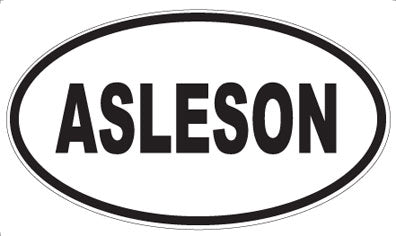 ASLESON - Oval Magnet