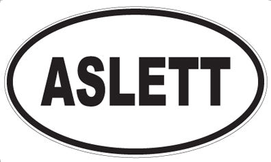 ASLETT - Oval Magnet