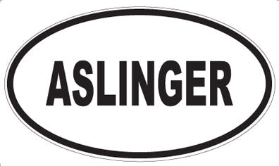 ASLINGER - Oval Magnet
