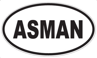 ASMAN - Oval Magnet