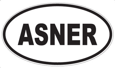 ASNER - Oval Magnet