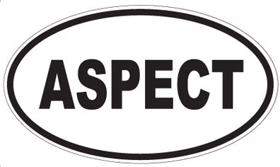 ASPECT - Oval Sticker
