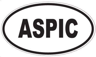 ASPIC - Oval Sticker