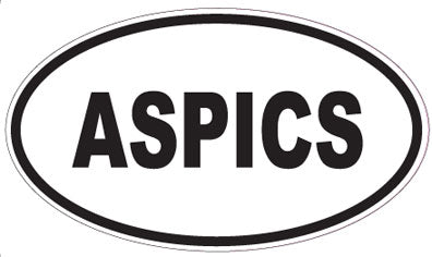 ASPICS - Oval Sticker