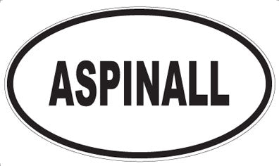 ASPINALL - Oval Magnet