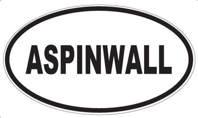 ASPINWALL - Oval Magnet