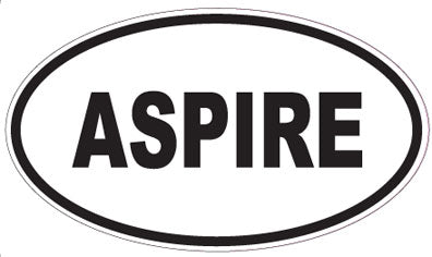 ASPIRE - Oval Sticker