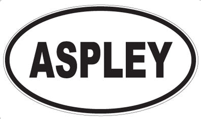 ASPLEY - Oval Magnet