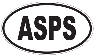ASPS - Oval Sticker