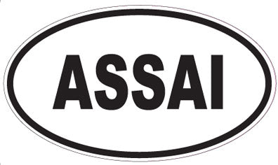 ASSAI - Oval Sticker