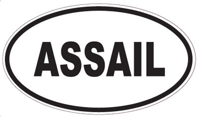 ASSAIL - Oval Sticker