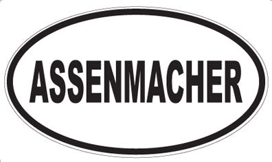 ASSENMACHER - Oval Magnet
