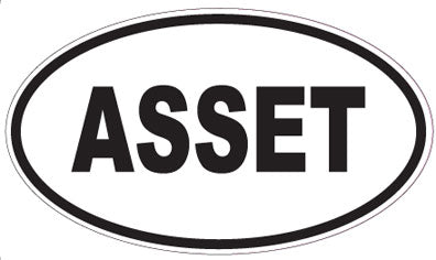 ASSET - Oval Magnet